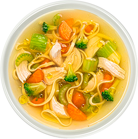 Caldo de pollo tradicional